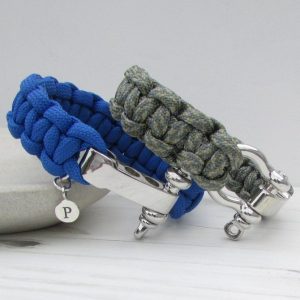 Mens Personalised Paracord Bracelet - www.evy-designs.com