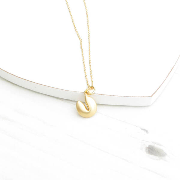 Fortune Cookie Necklace -evy designs