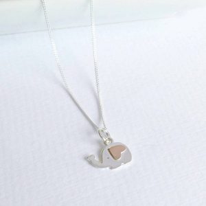 Sterling Silver Elephant Necklace-evy designs