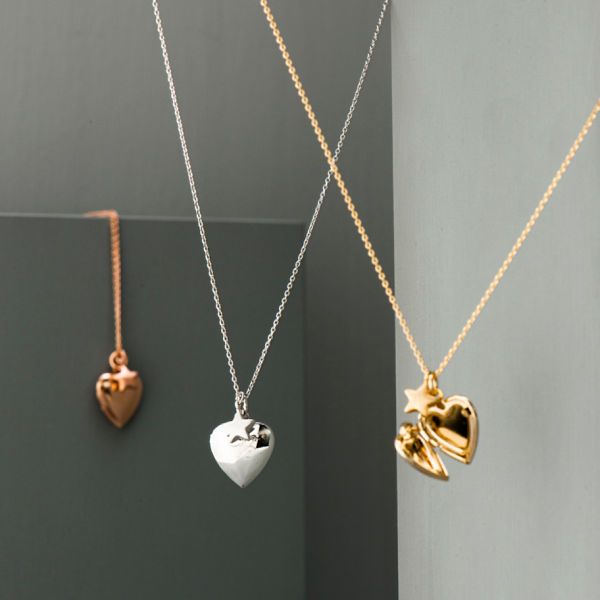 Personalised Initial MIni Heart Locket-evy designs