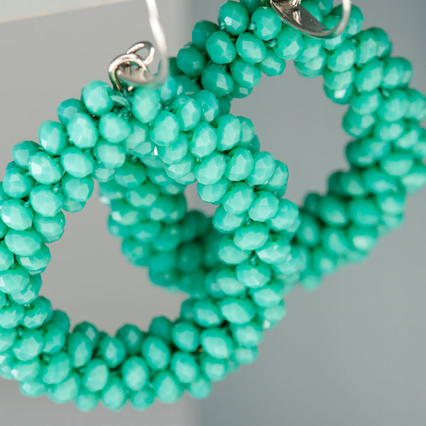 Beaded Teardrop Earrings - www.evy-designs.com