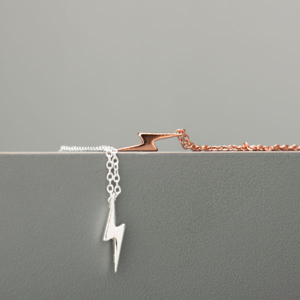 Lightning Bolt Necklace-evy designs