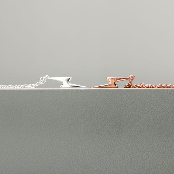 Lightning Bolt Necklace-evy designs