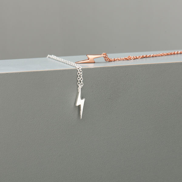 Lightning Bolt Necklace-evy designs