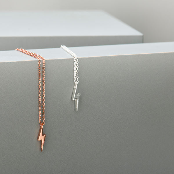 Lightning Bolt Necklace-evy designs