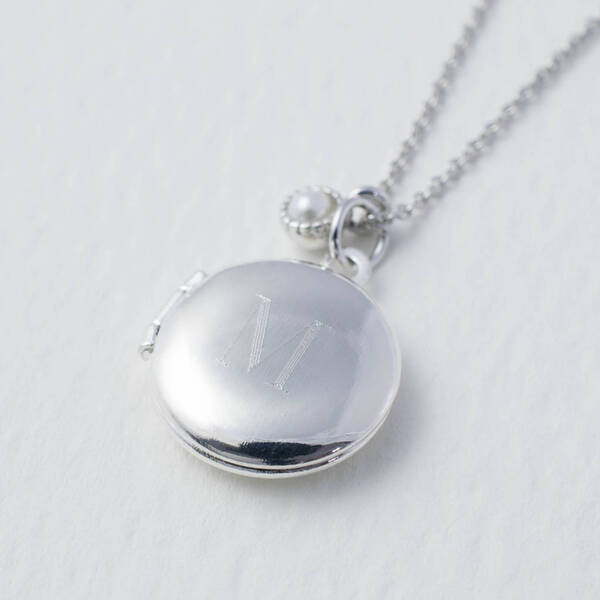 Personalised Initial Mini Round Locket-evy designs