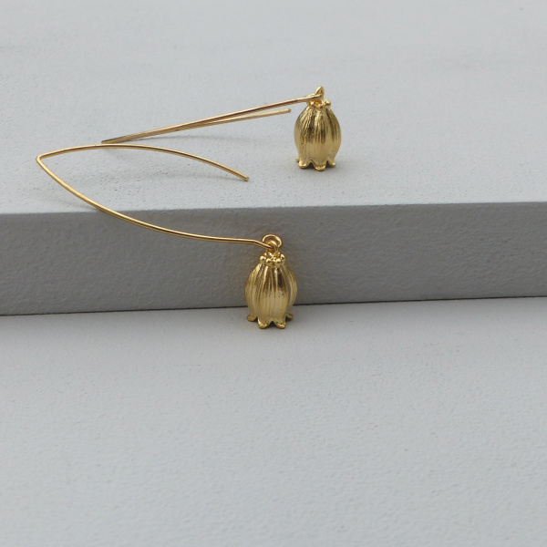 Bell Flower Drop Earrings - www.evy-designs.com