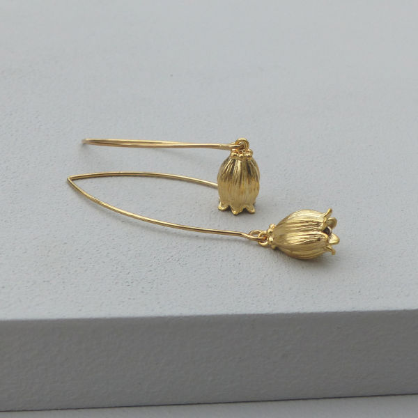 Bell Flower Drop Earrings - www.evy-designs.com