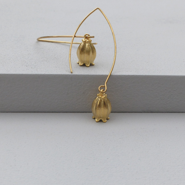 Bell Flower Drop Earrings - www.evy-designs.com