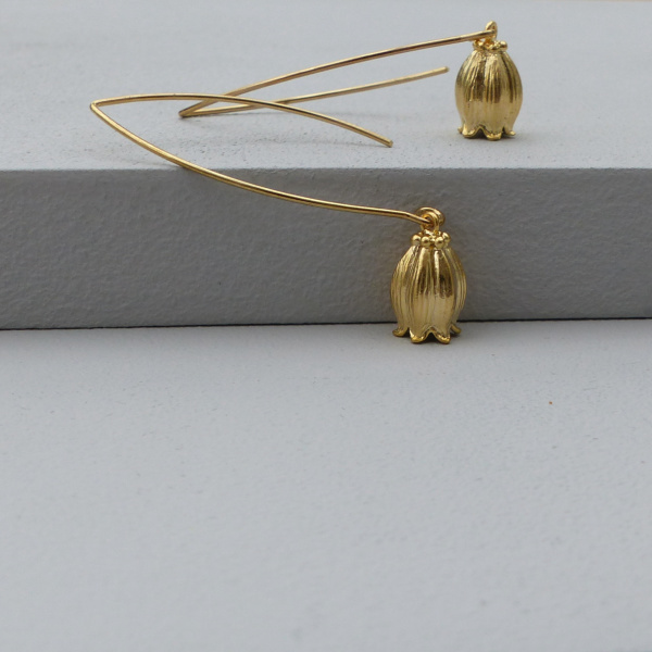 Bell Flower Drop Earrings - www.evy-designs.com