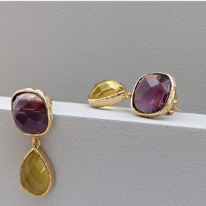 Cabrera Glass Drop Earrings - www.evy-designs.com