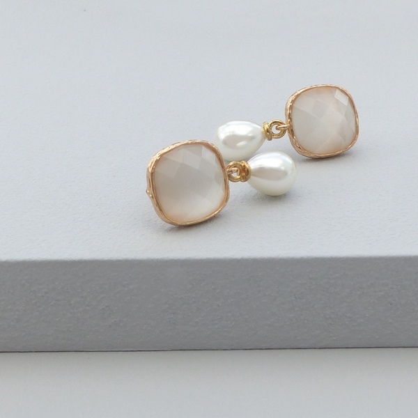 Elsa Pear Drop Earrings-EVY Designs
