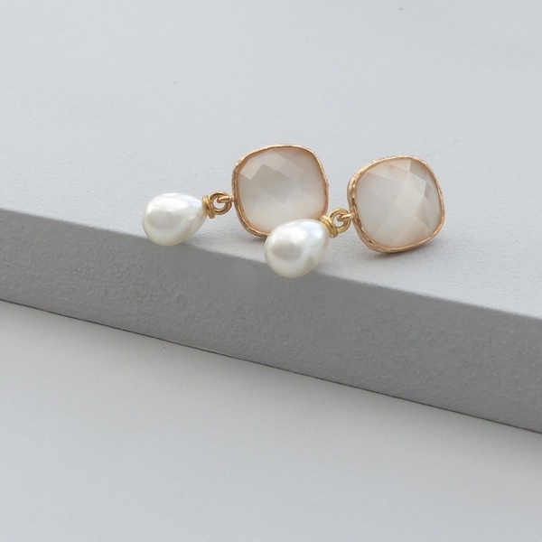 Elsa Pear Drop Earrings-EVY Designs