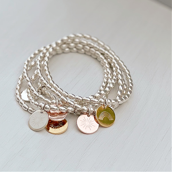 Sterling Silver Rainbow Charm Bracelet - Image 7