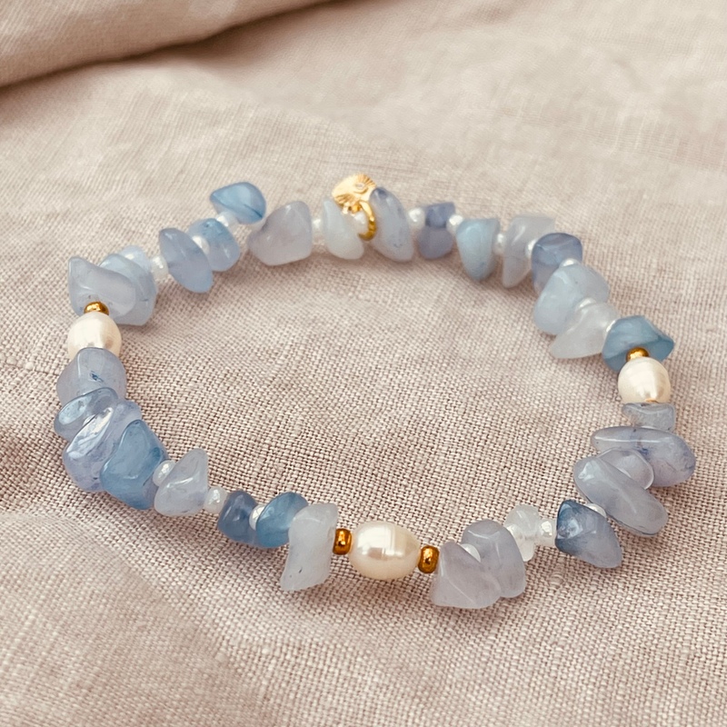 Heartsease Aquamarine Bracelet-evy designs