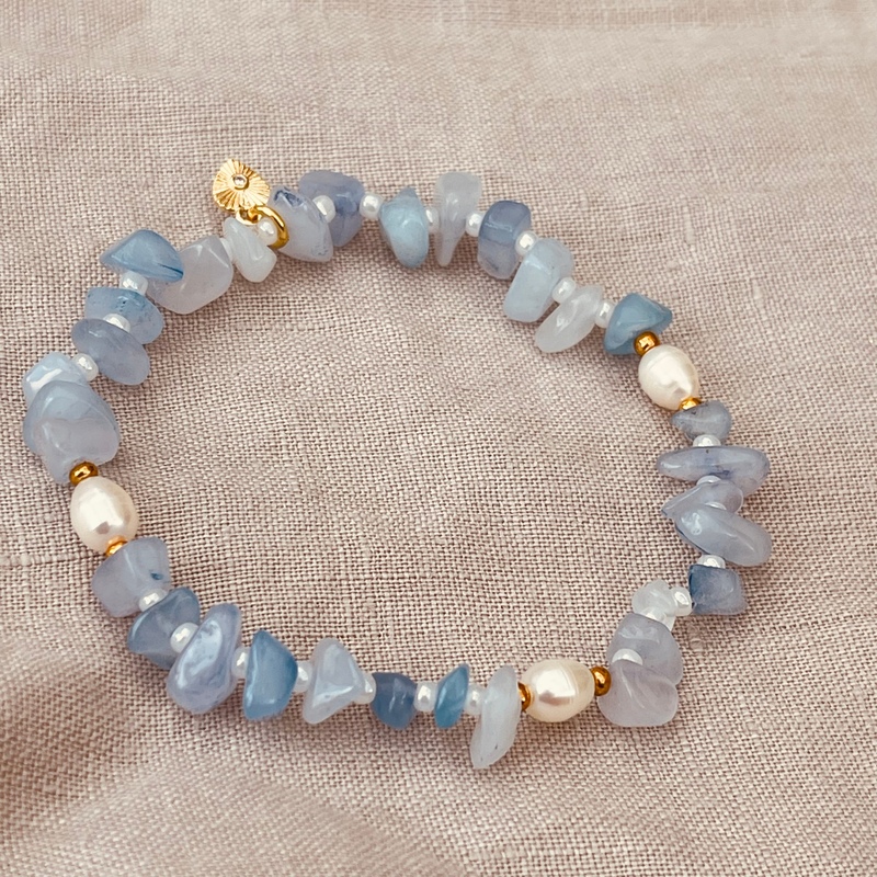 Heartsease Aquamarine Bracelet-evy designs