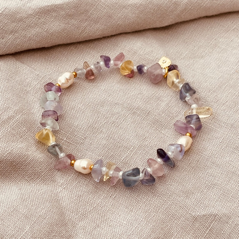 Heartsease Fluorite Gemstone Bracelet-evy-designs
