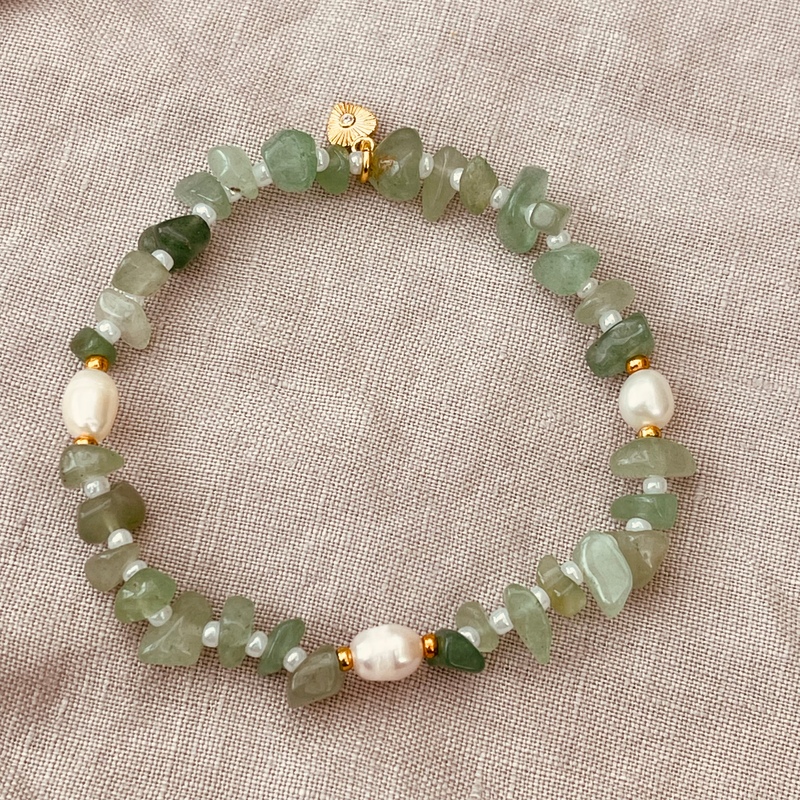 Heartsease Green Aventurine Bracelet-evy designs