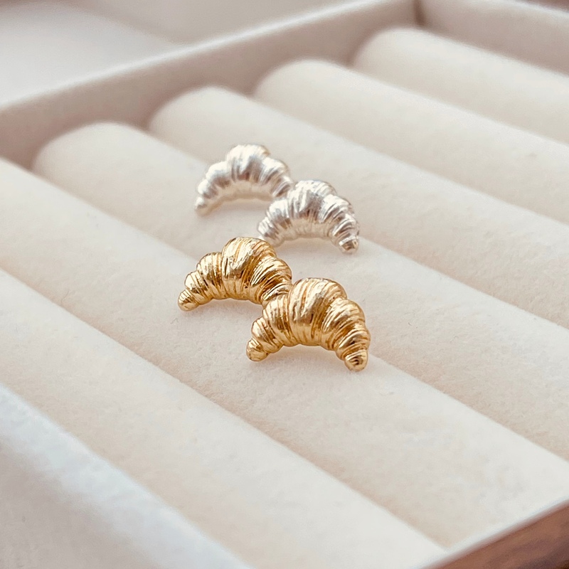 Croissant Stud Earrings-evy designs