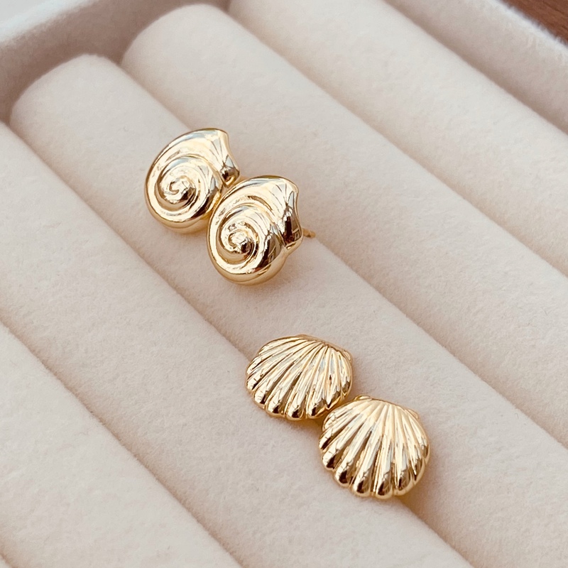 Shell Earr Shell Stud Earrings | EVY Designs